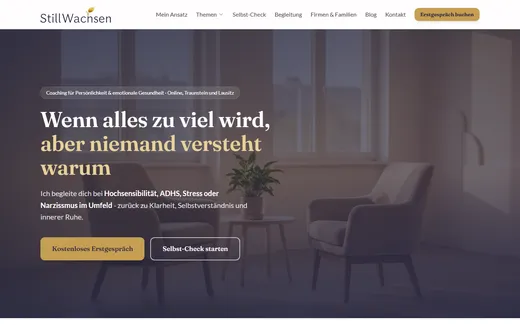 Website-Screenshot: StillWachsen